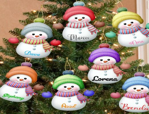 custom printed Christmas ornaments