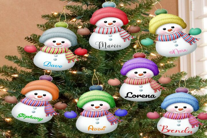 custom printed Christmas ornaments